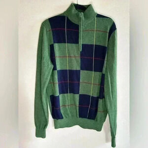 Fairway & Greene 100% Italian Cashmere 1/4 Zip - Men’s Size Medium